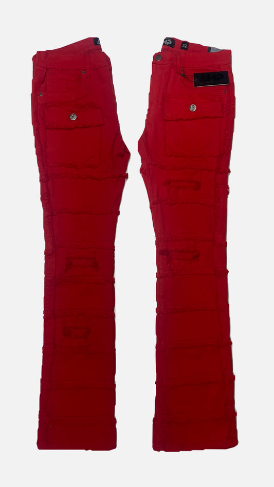 Stacked Jeans “Fire Red”