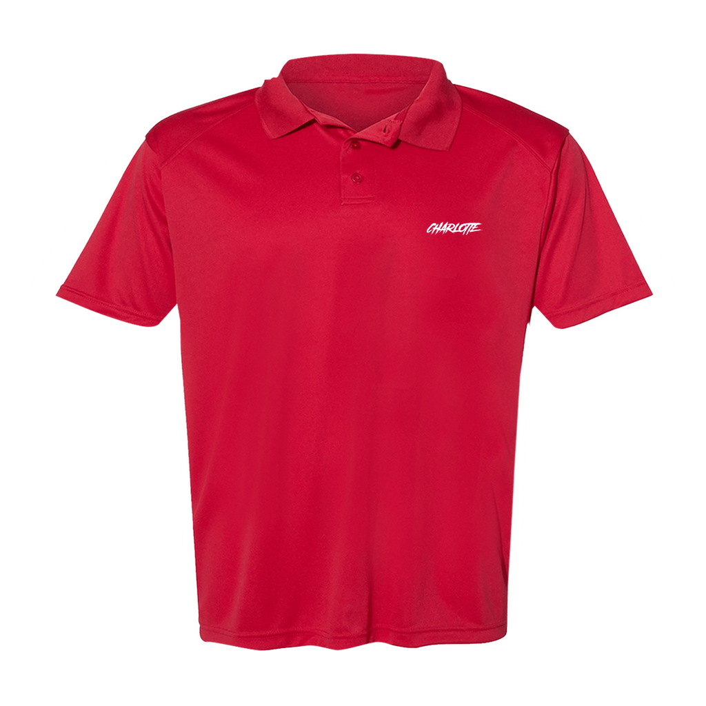 Men's  "Charlotte" Poly Buttoned Polo