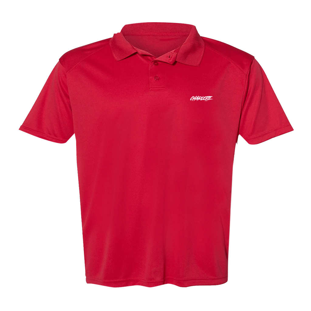 Men's  "Charlotte" Poly Buttoned Polo