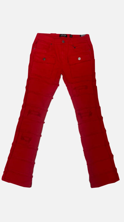 Stacked Jeans “Fire Red”