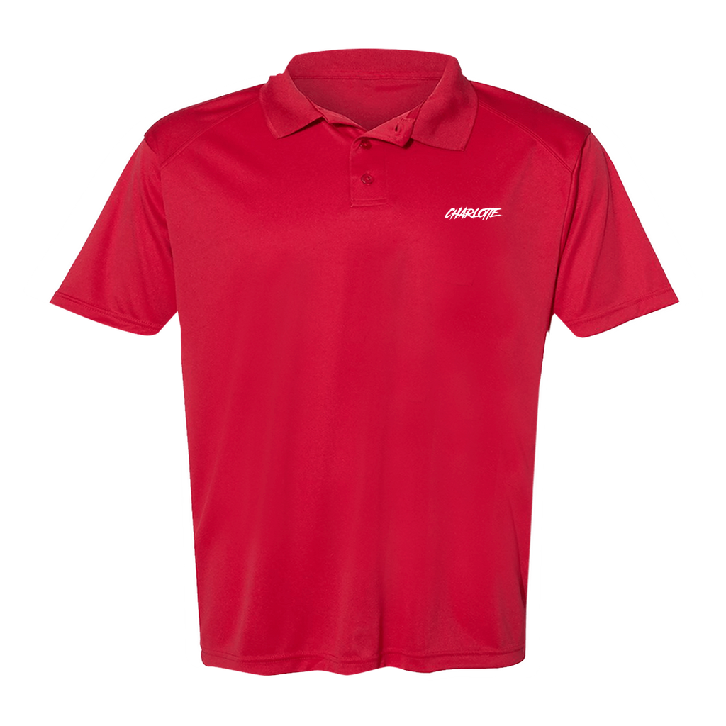 Men's  "Charlotte" Poly Buttoned Polo