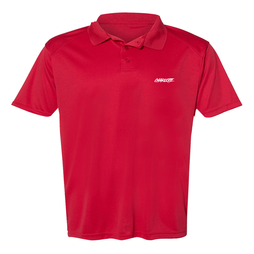 Men's  "Charlotte" Poly Buttoned Polo