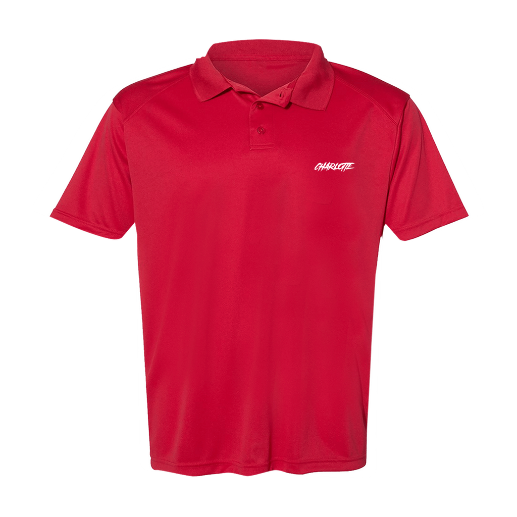 Men's  "Charlotte" Poly Buttoned Polo